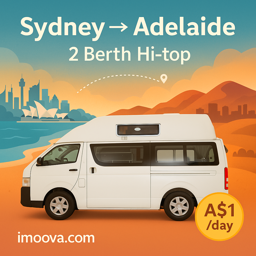 2 Berth Hi-top available for relocation from Sydney to Adelaide