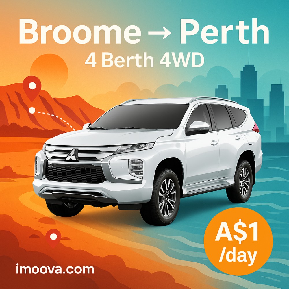 4 Berth 4WD available for relocation from Broome to Perth