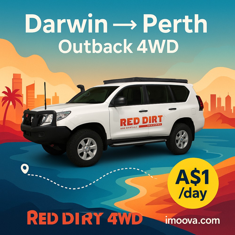 Outback 4WD available for relocation from Darwin to Perth