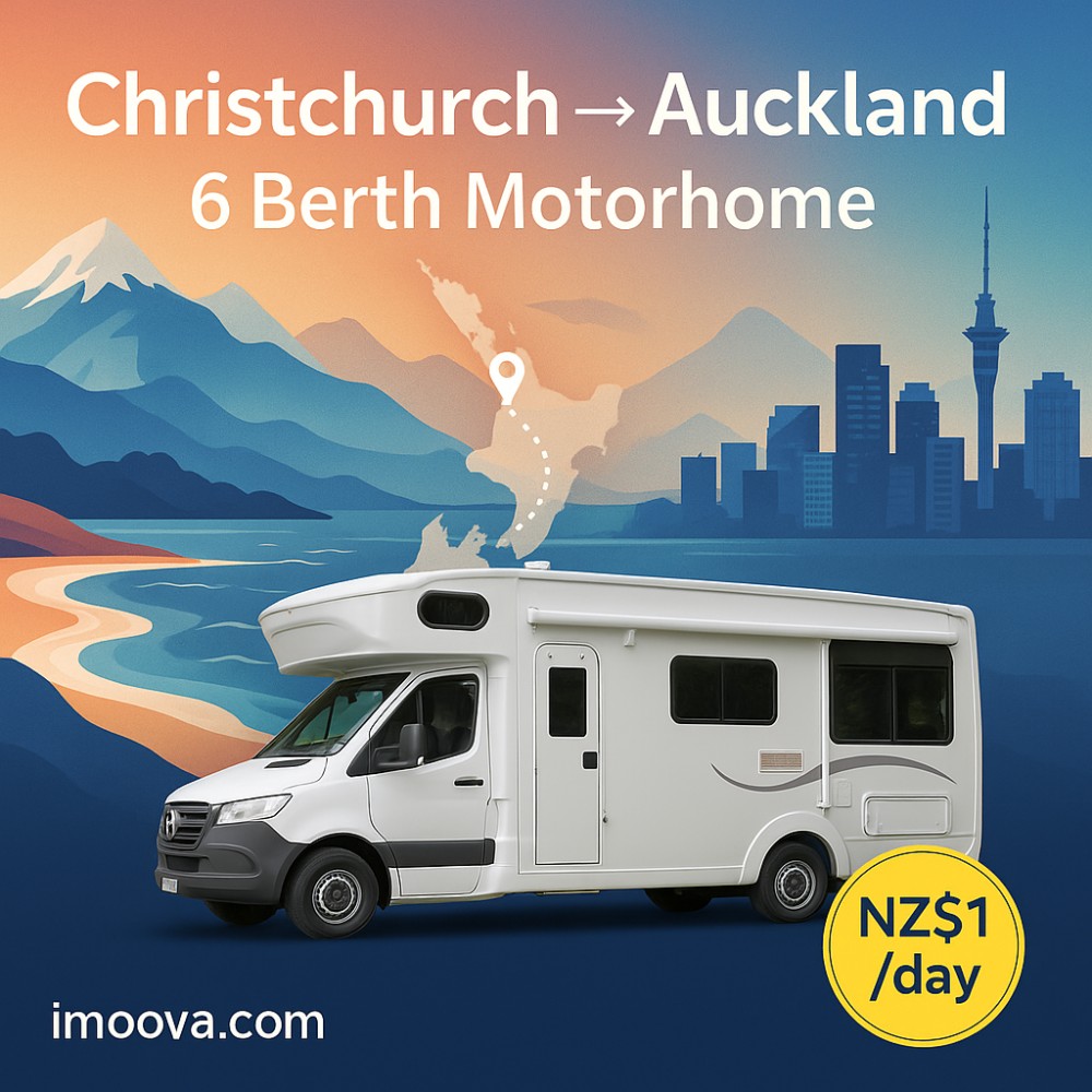 6 Berth Motorhome available for relocation from Christchurch to Auckland