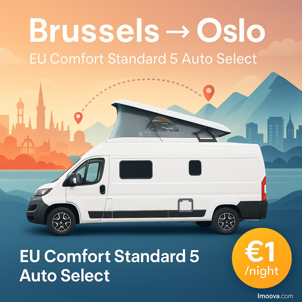EU Comfort Standard 5 Auto Select available for relocation from Brussels to Oslo