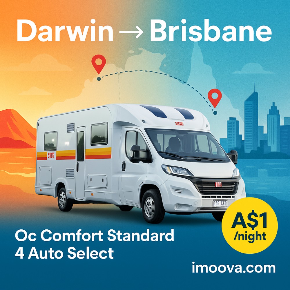 Oc Comfort Standard 4 Auto Select available for relocation from Darwin to Brisbane