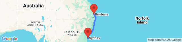 Brisbane to Sydney road trip scenery