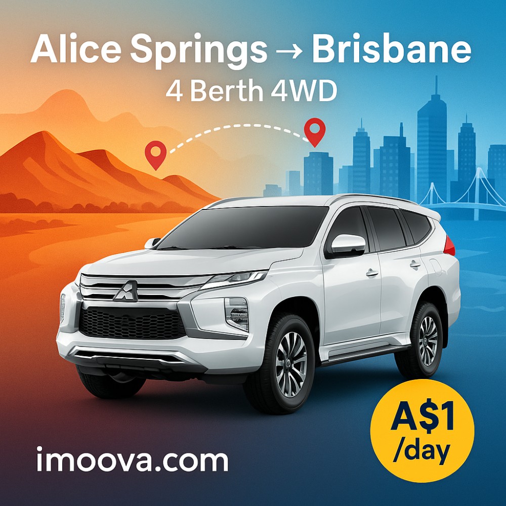 4 Berth 4WD available for relocation from Alice Springs to Brisbane