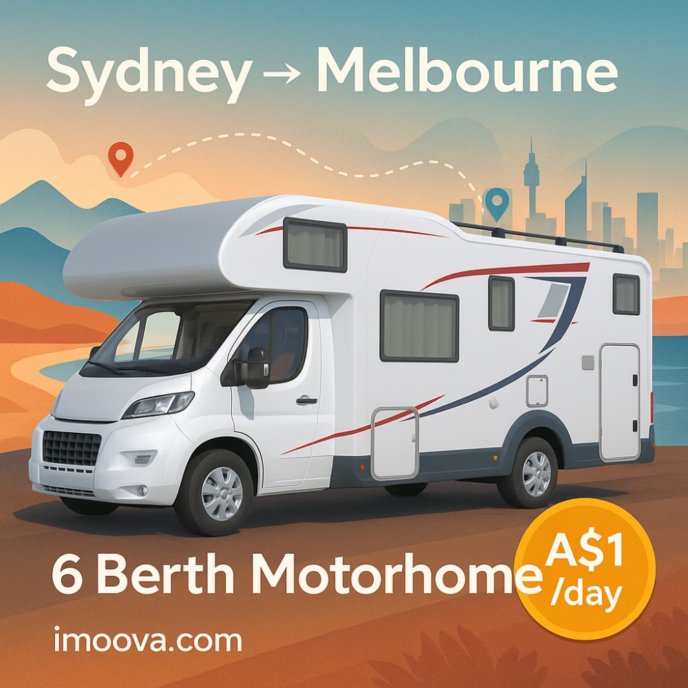 6 Berth Motorhome available for relocation from Sydney to Melbourne