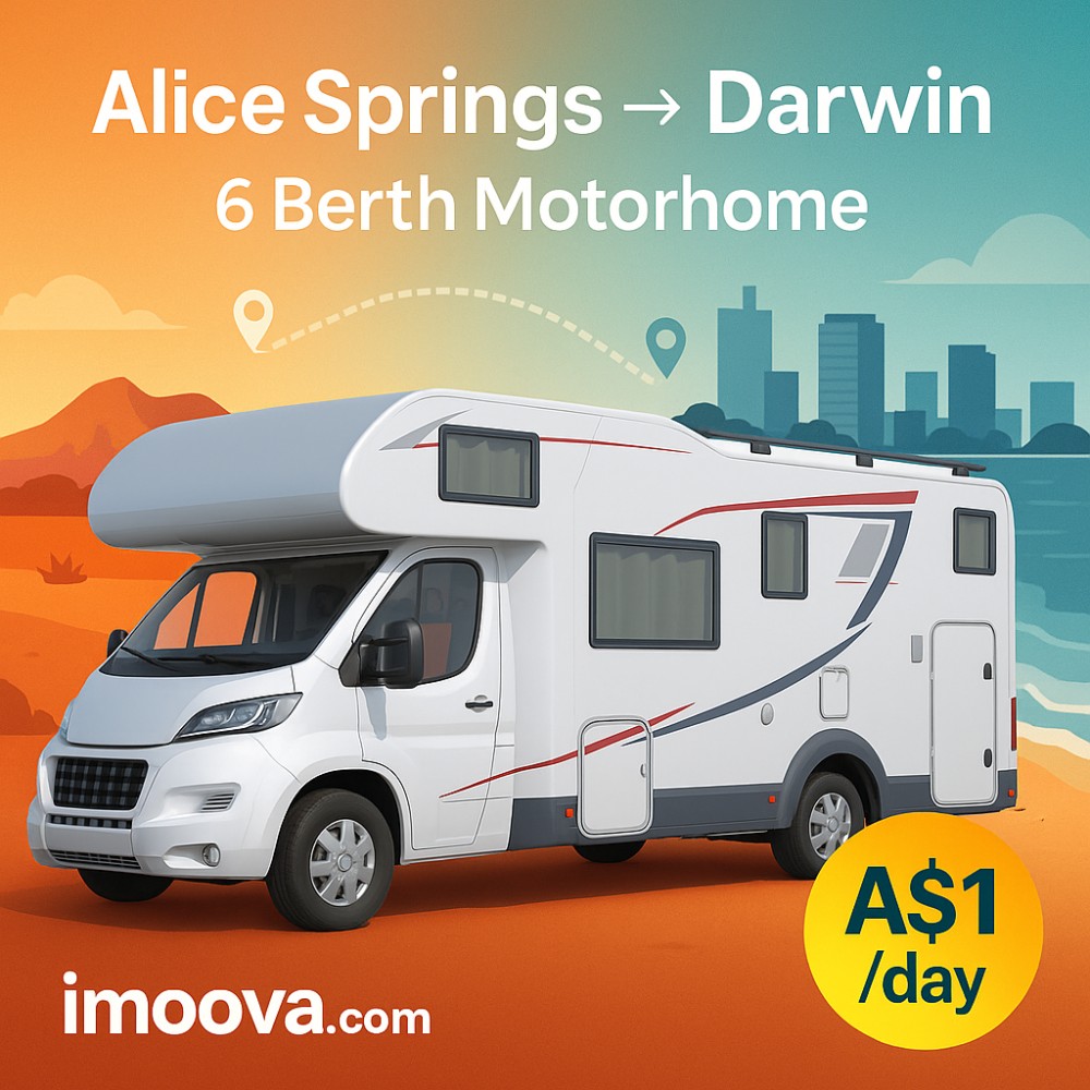 6 Berth Motorhome available for relocation from Alice Springs to Darwin