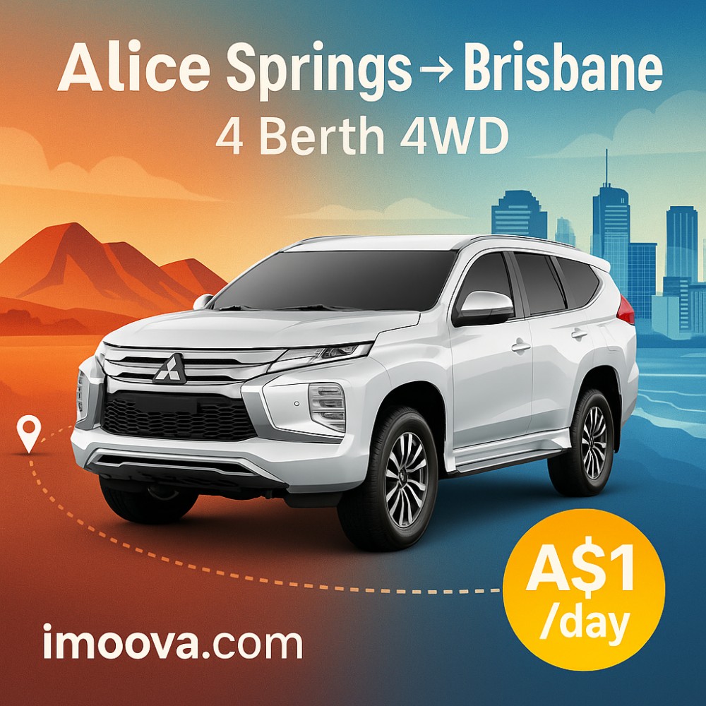 4 Berth 4WD available for relocation from Alice Springs to Brisbane