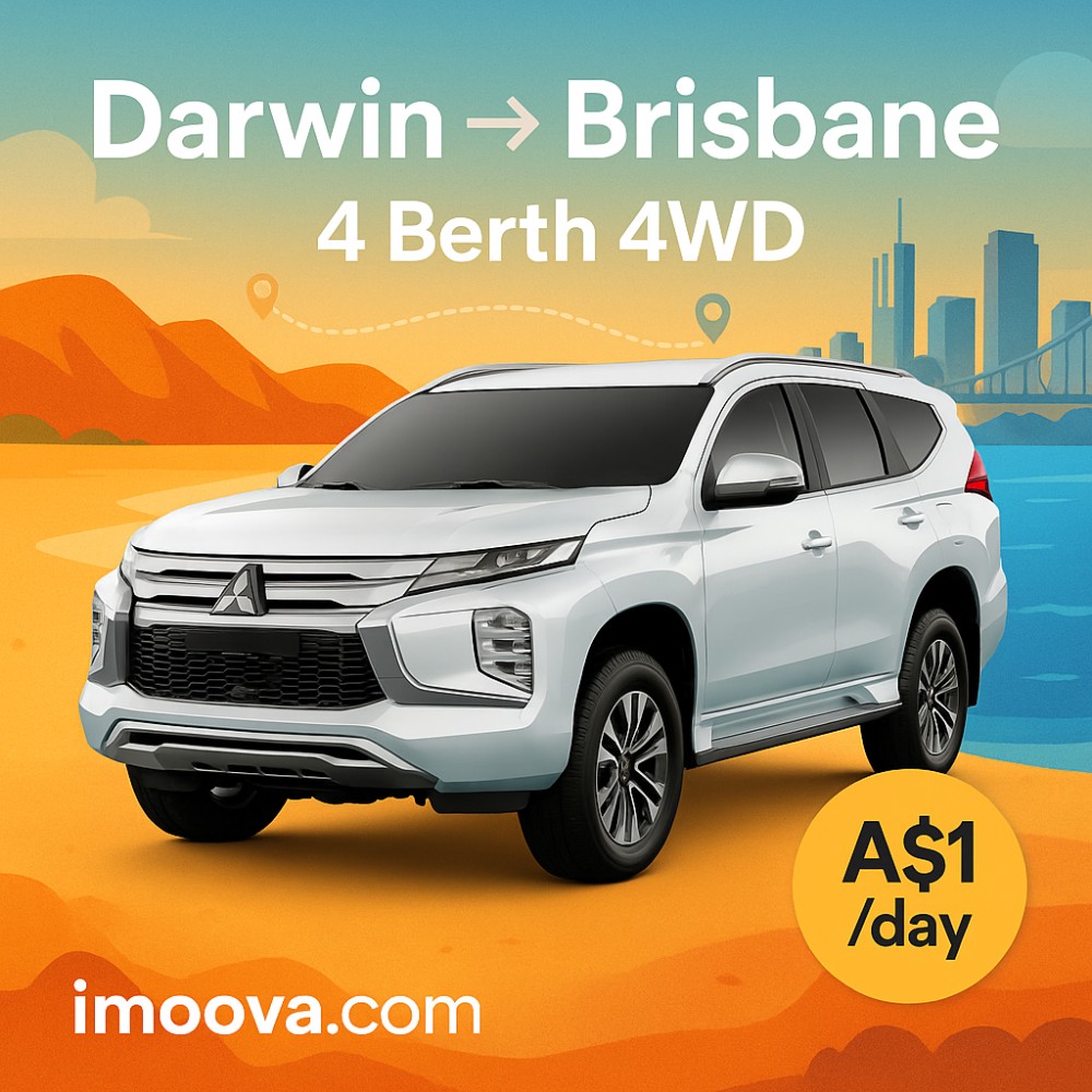 4 Berth 4WD available for relocation from Darwin to Brisbane