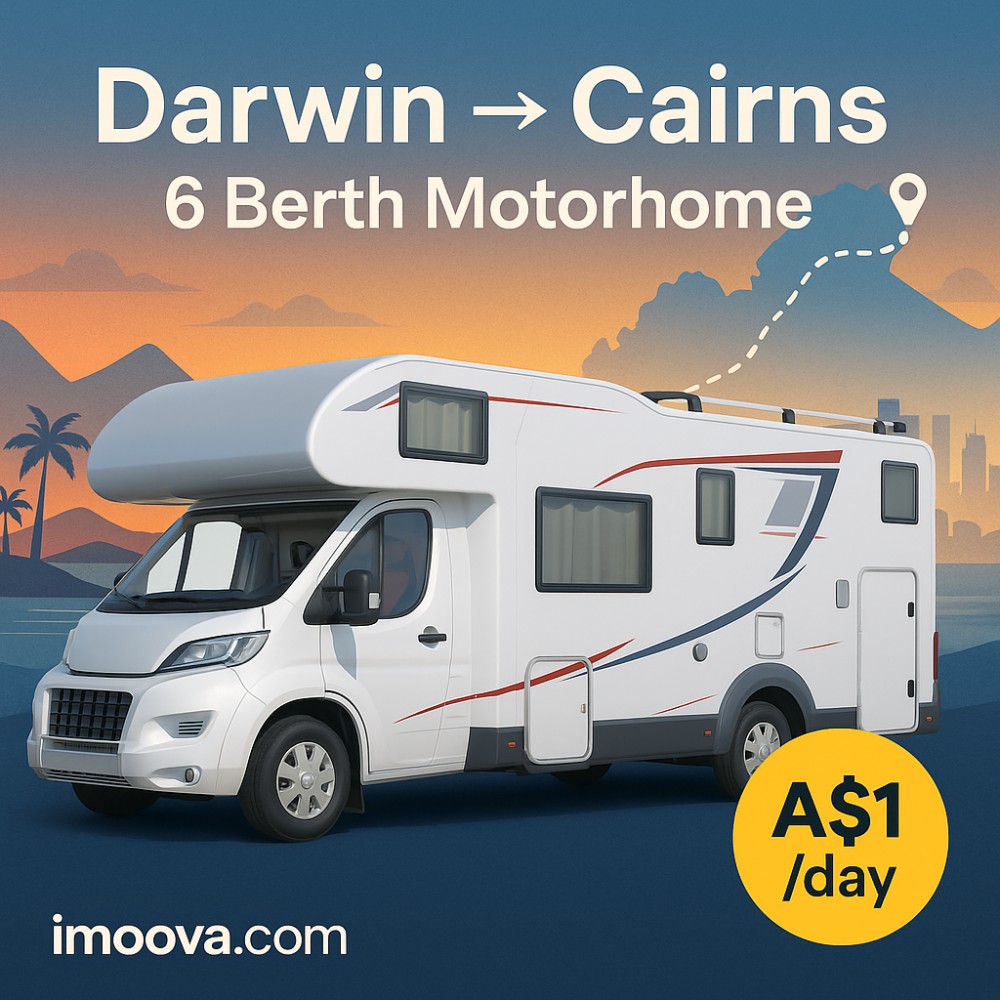 6 Berth Motorhome available for relocation from Darwin to Cairns