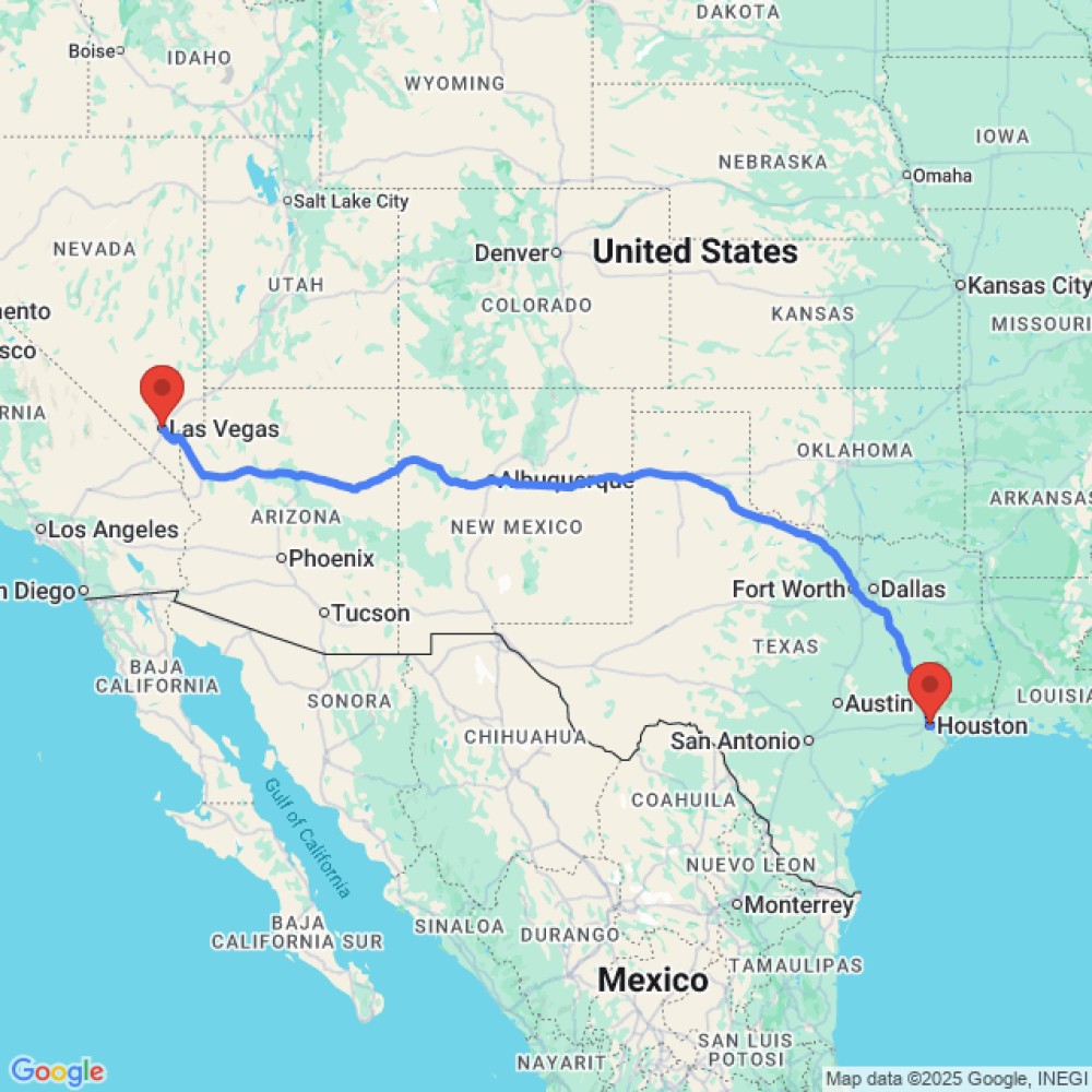 Trip between Houston and Las Vegas