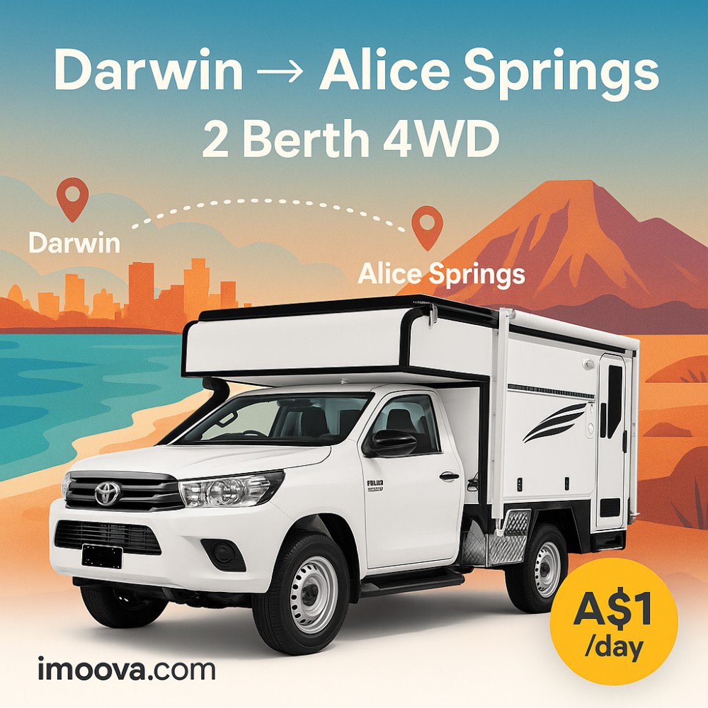 2 Berth 4WD available for relocation from Darwin to Alice Springs