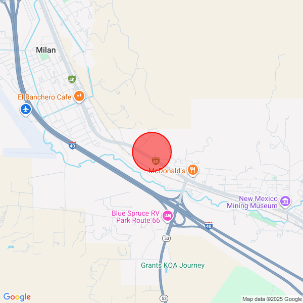 map of departure location