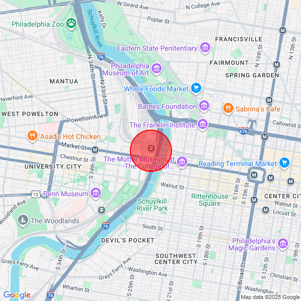map of delivery location