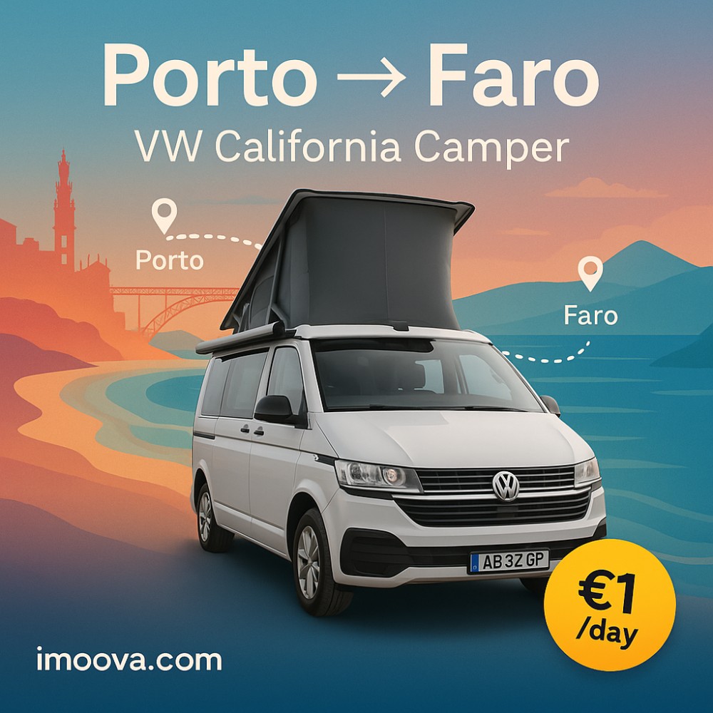 VW California Camper available for relocation from Porto to Faro