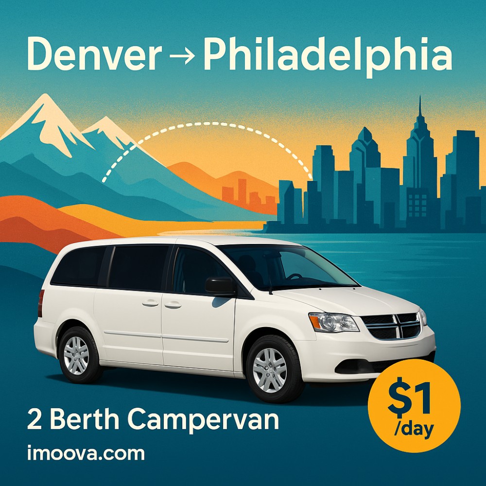 2 Berth Campervan available for relocation from Denver to Philadelphia