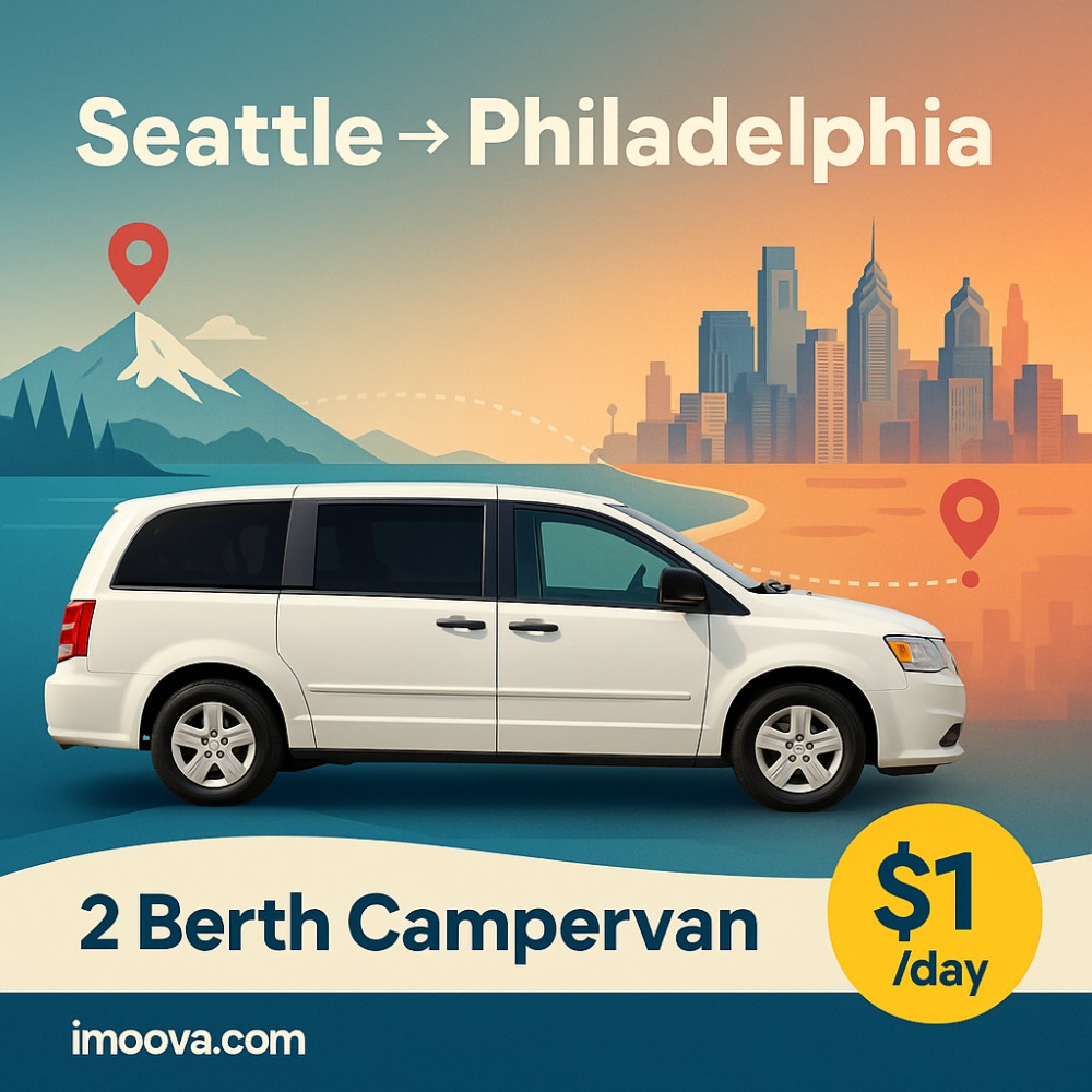 2 Berth Campervan available for relocation from Seattle to Philadelphia