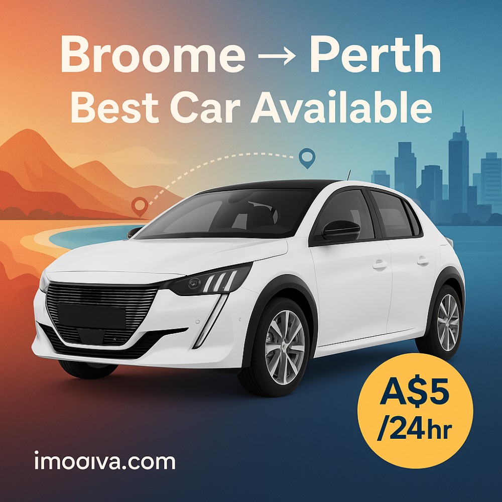 Best Car Available available for relocation from Broome to Perth