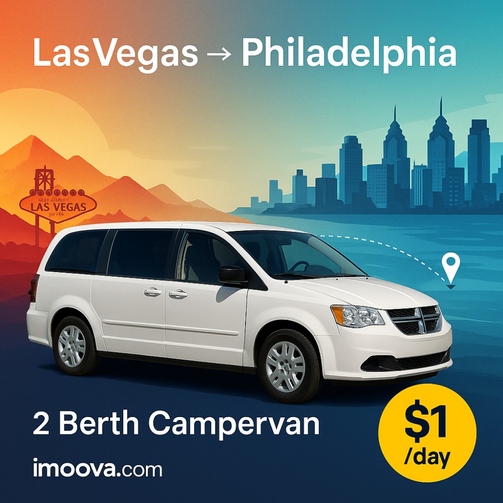 2 Berth Campervan available for relocation from Las Vegas to Philadelphia