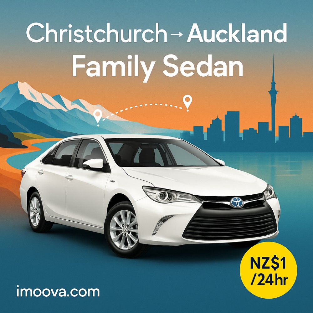 Family Sedan available for relocation from Christchurch to Auckland