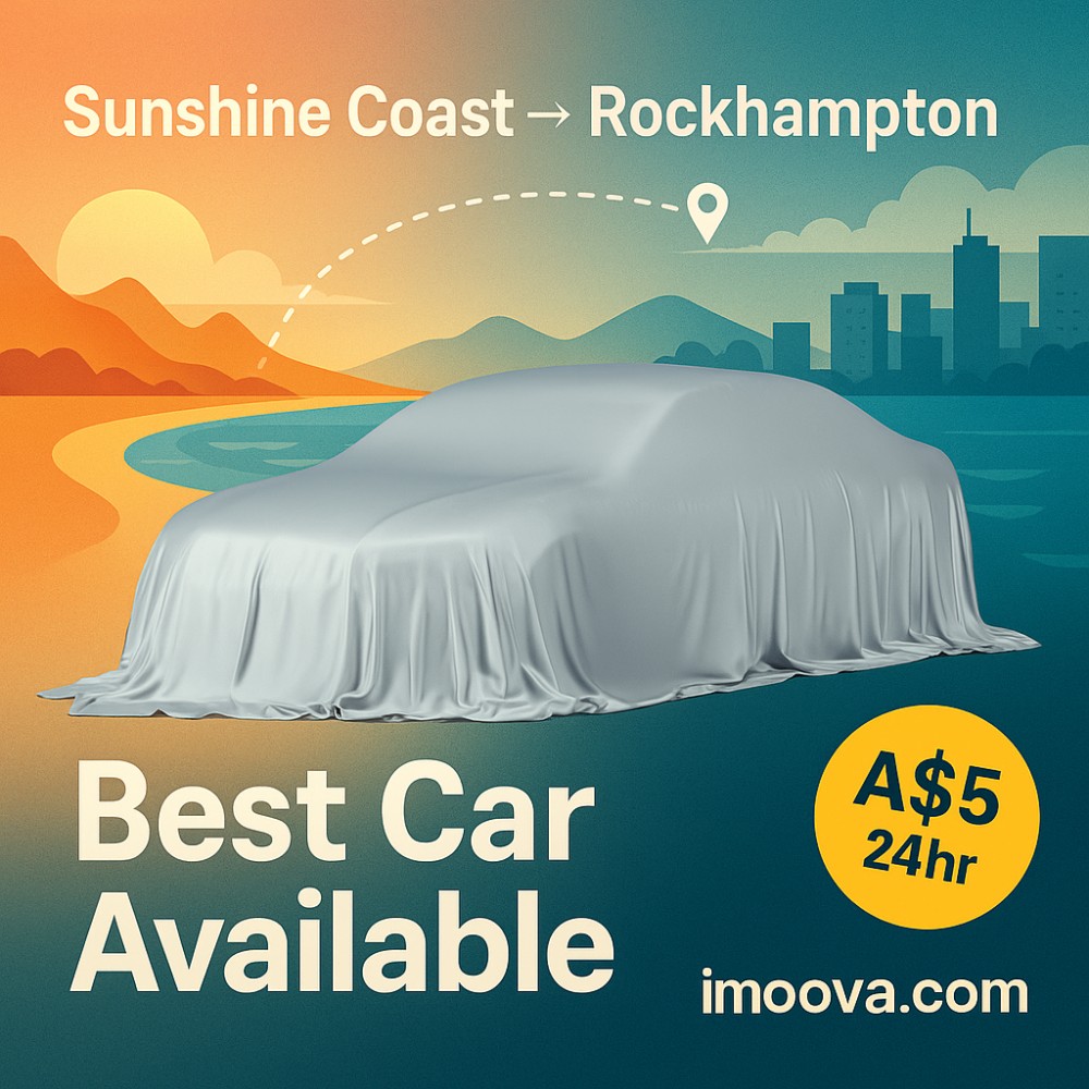 Best Car Available available for relocation from Sunshine Coast to Rockhampton
