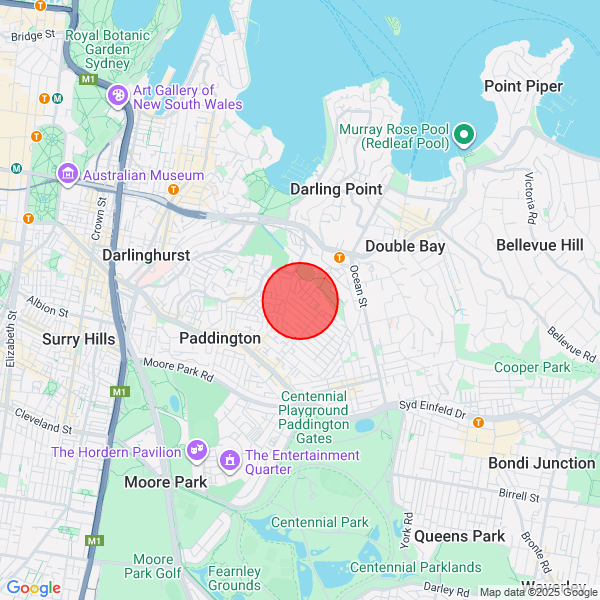 map of departure location