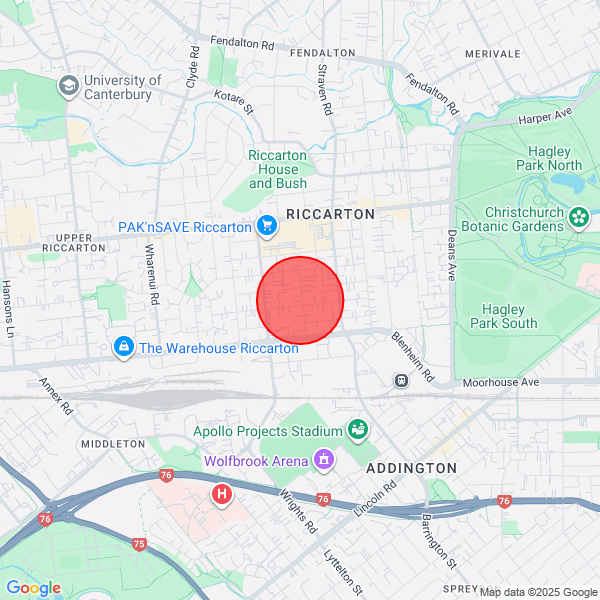 map of delivery location