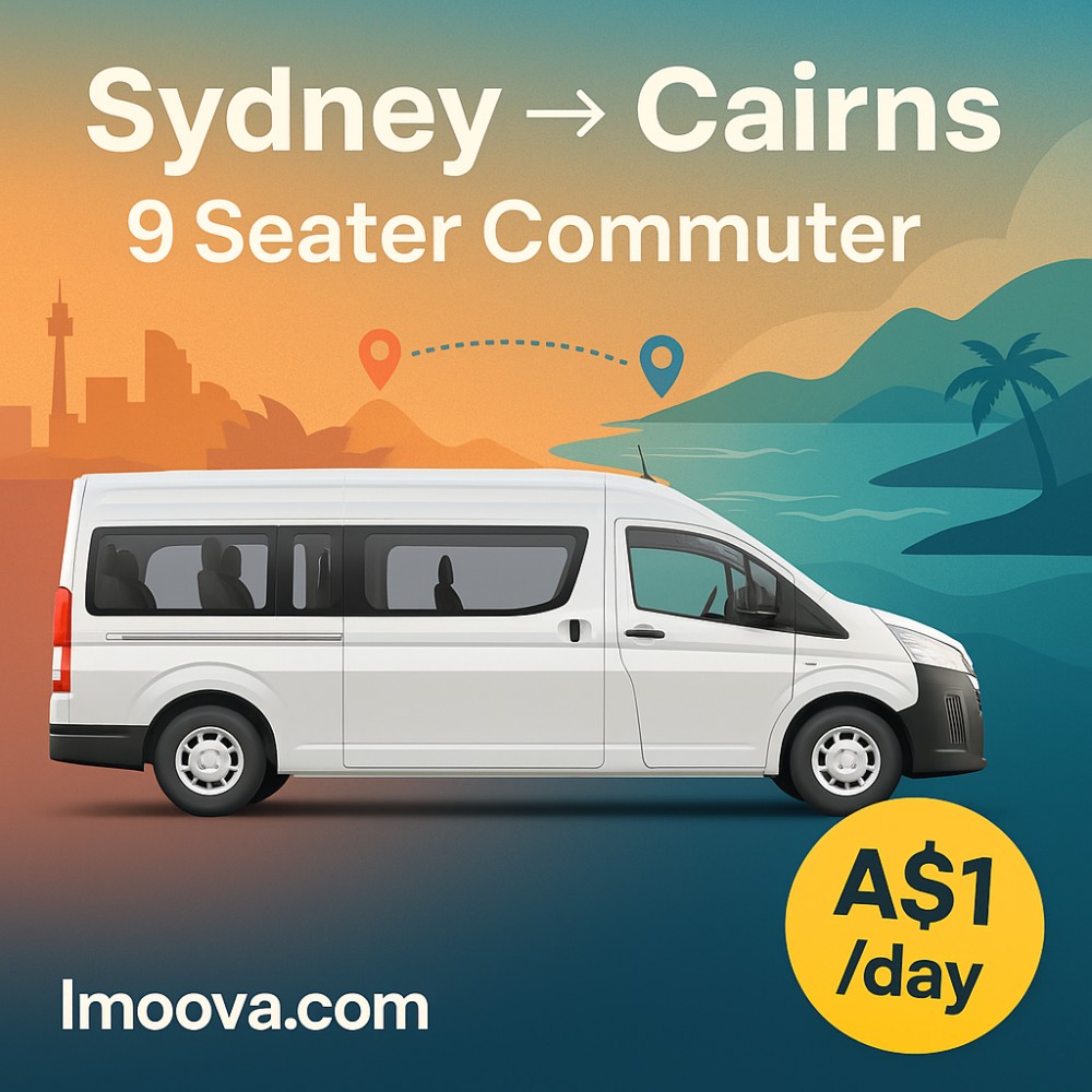 9 Seater Commuter available for relocation from Sydney to Cairns