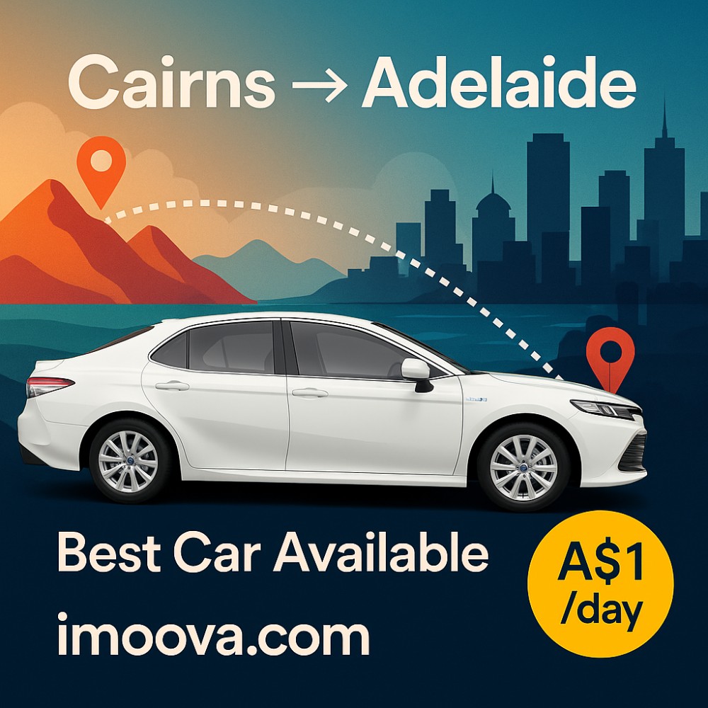 Best Car Available available for relocation from Cairns to Adelaide