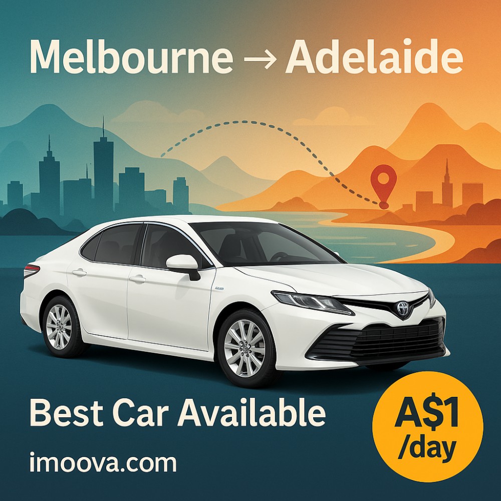Best Car Available available for relocation from Melbourne to Adelaide