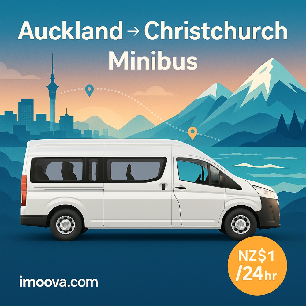 Minibus available for relocation from Auckland to Christchurch