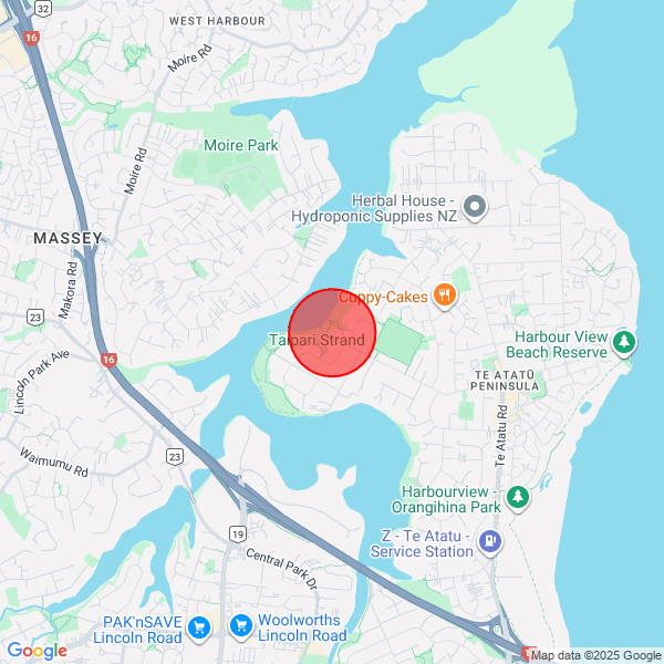 map of delivery location