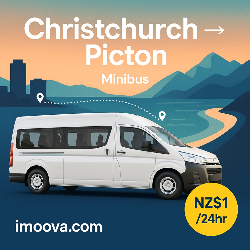 Minibus available for relocation from Christchurch to Picton