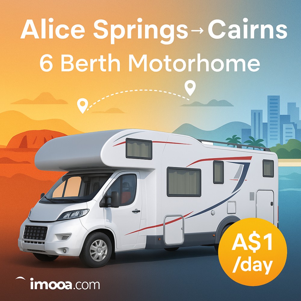 6 Berth Motorhome available for relocation from Alice Springs to Cairns