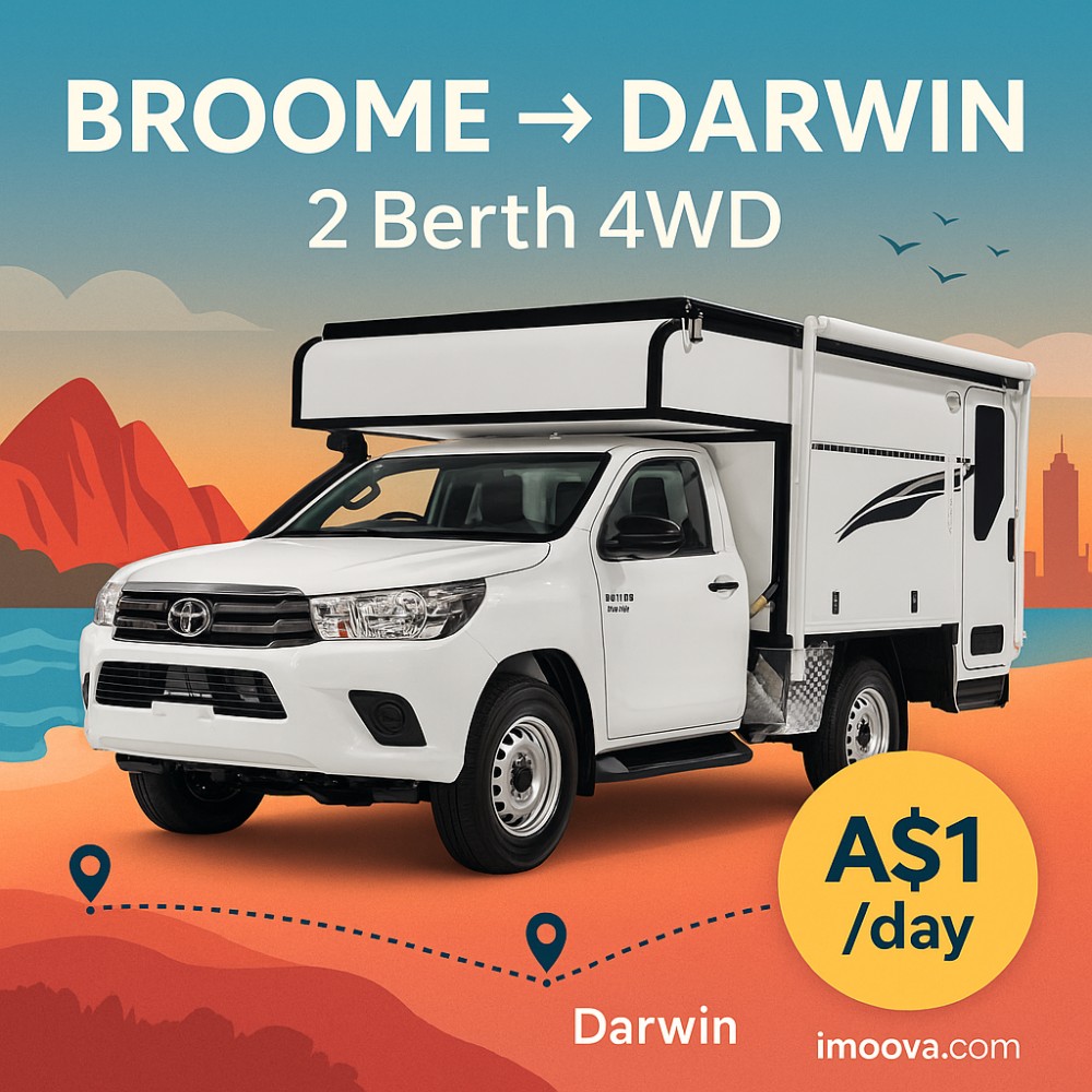 2 Berth 4WD available for relocation from Broome to Darwin
