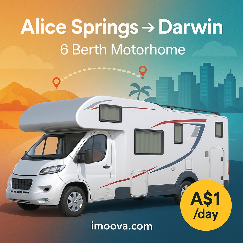 6 Berth Motorhome available for relocation from Alice Springs to Darwin
