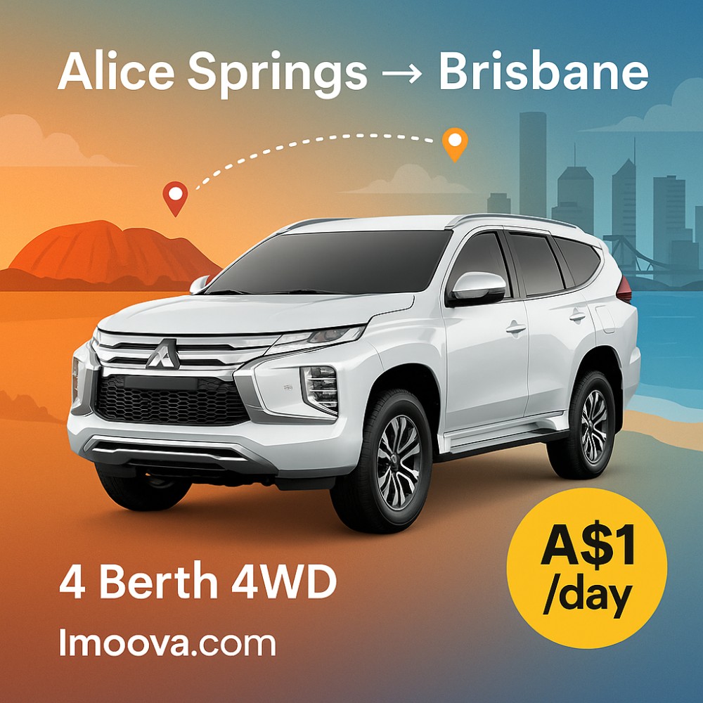 4 Berth 4WD available for relocation from Alice Springs to Brisbane