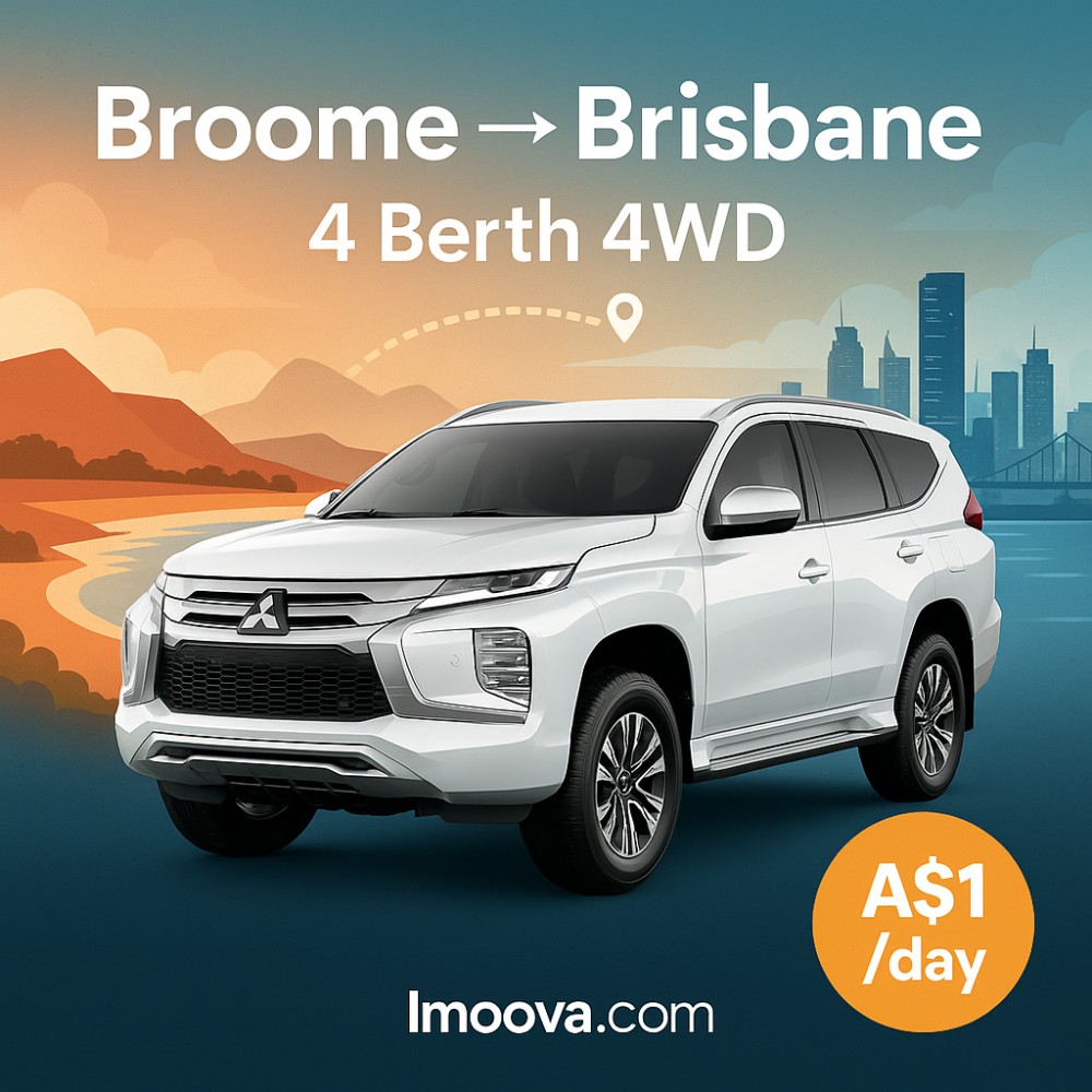 4 Berth 4WD available for relocation from Broome to Brisbane