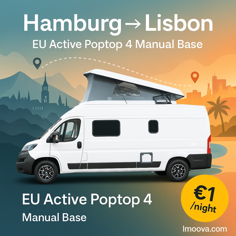 EU Active Poptop 4 Manual Base available for relocation from Hamburg to Lisbon