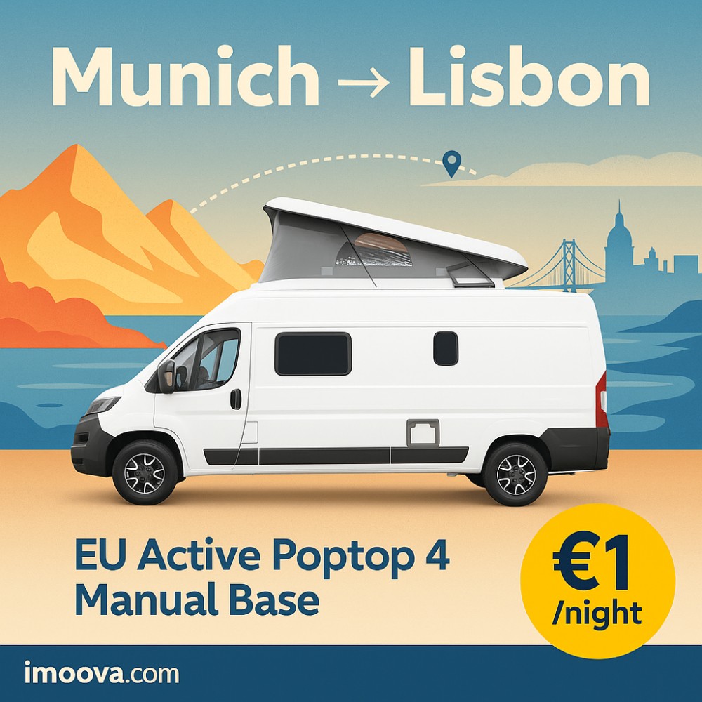 EU Active Poptop 4 Manual Base available for relocation from Munich to Lisbon