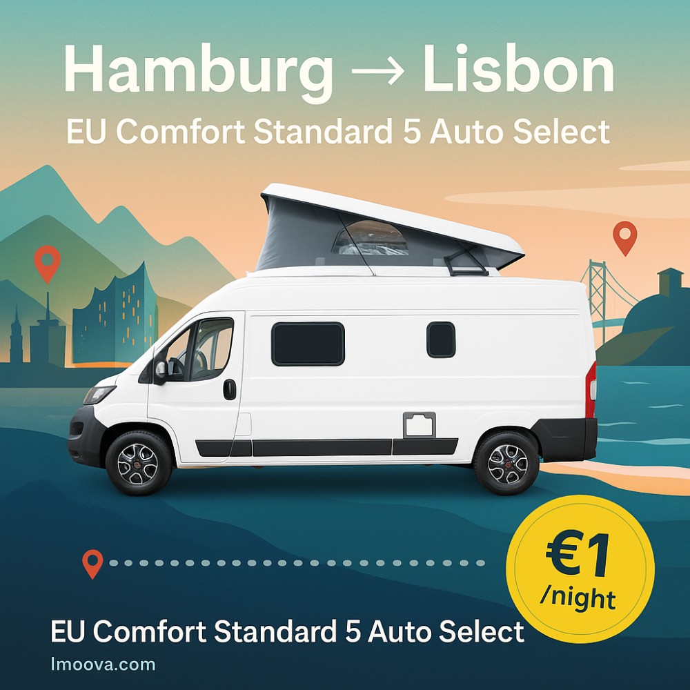 EU Comfort Standard 5 Auto Select available for relocation from Hamburg to Lisbon