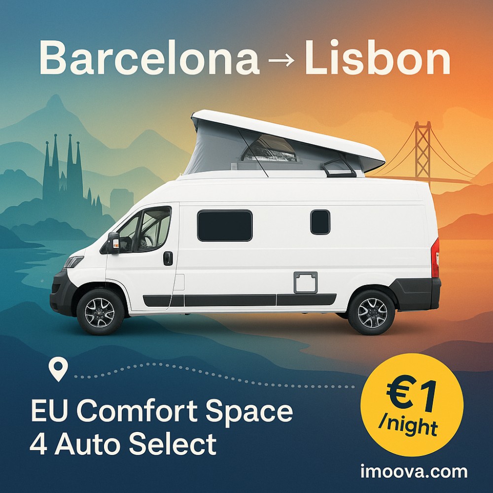 EU Comfort Space 4 Auto Select available for relocation from Barcelona to Lisbon