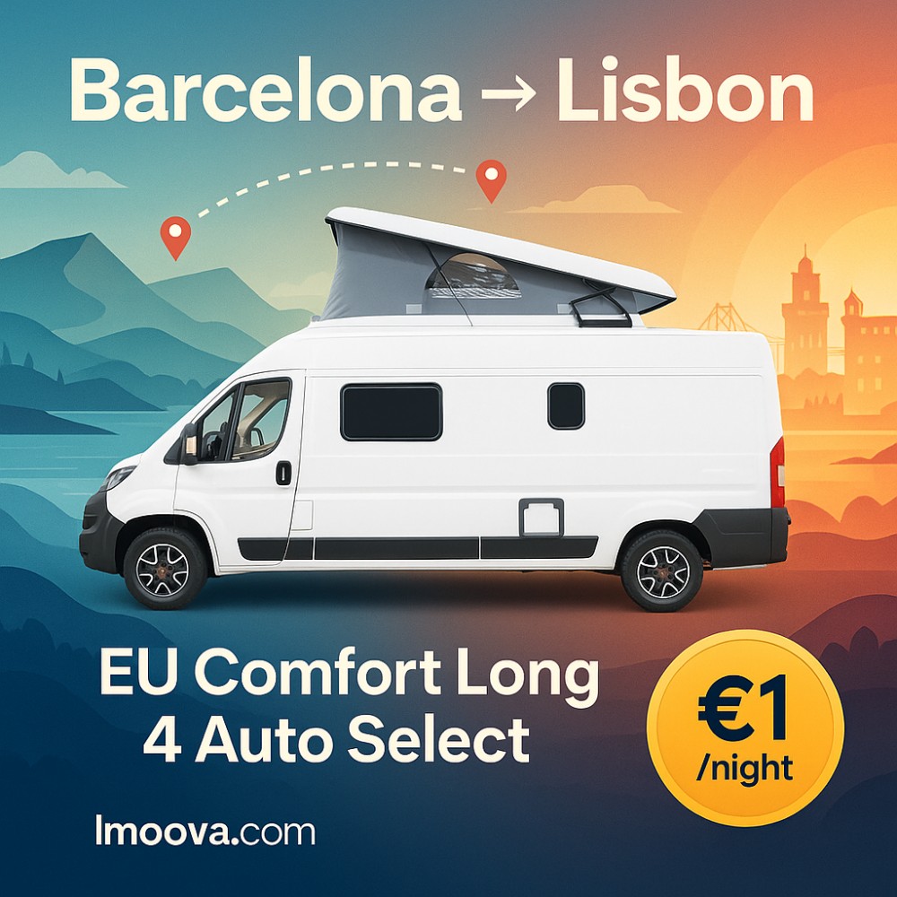 EU Comfort Long 4 Auto Select available for relocation from Barcelona to Lisbon