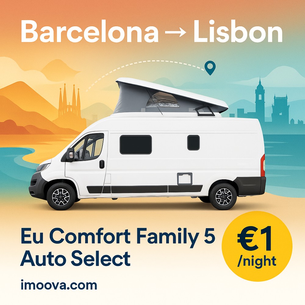 Eu Comfort Family 5 Auto Select available for relocation from Barcelona to Lisbon
