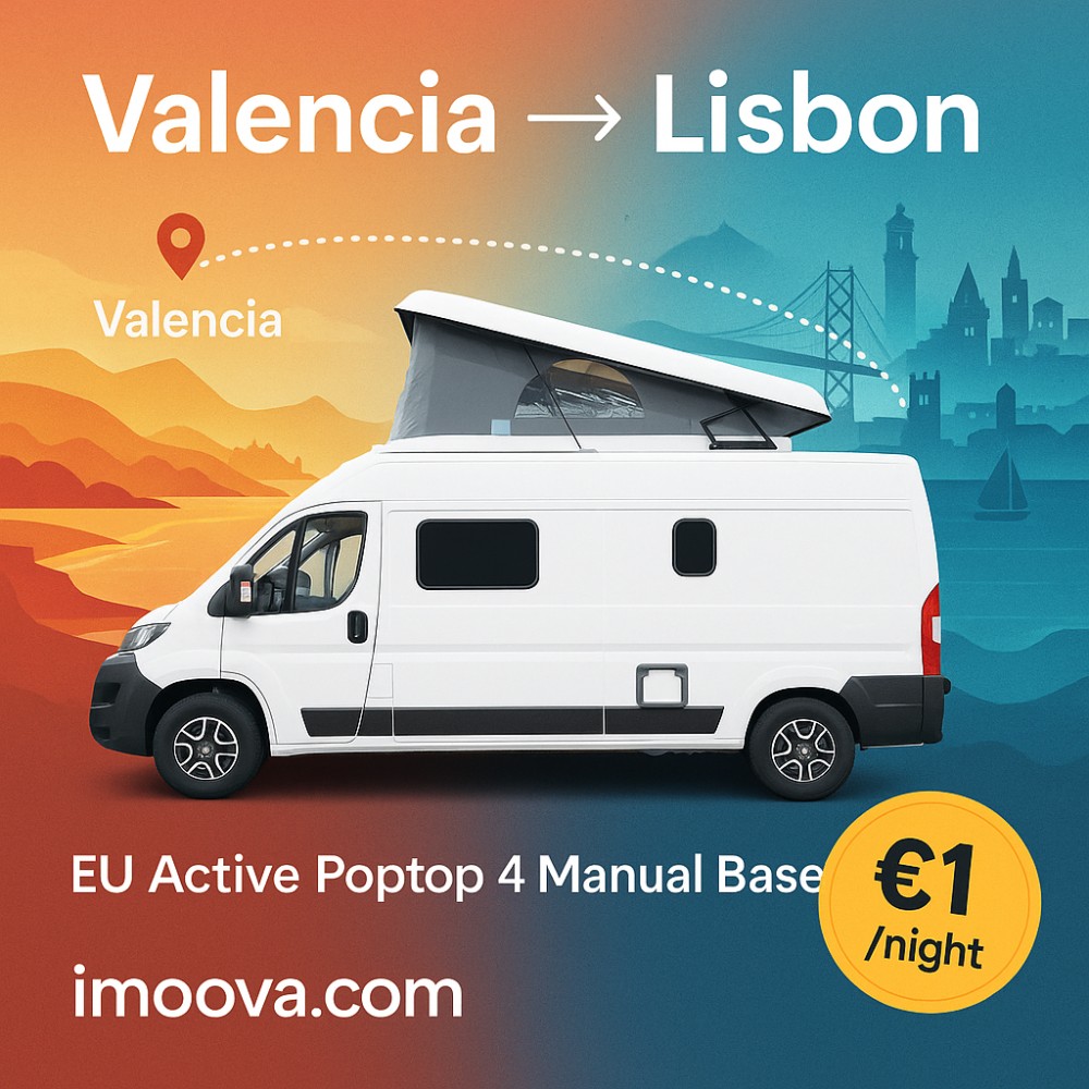 EU Active Poptop 4 Manual Base available for relocation from Valencia to Lisbon