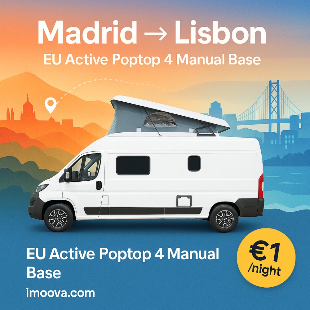 EU Active Poptop 4 Manual Base available for relocation from Madrid to Lisbon