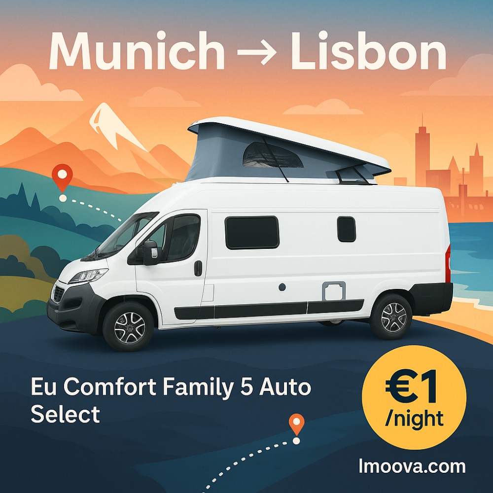 Eu Comfort Family 5 Auto Select available for relocation from Munich to Lisbon