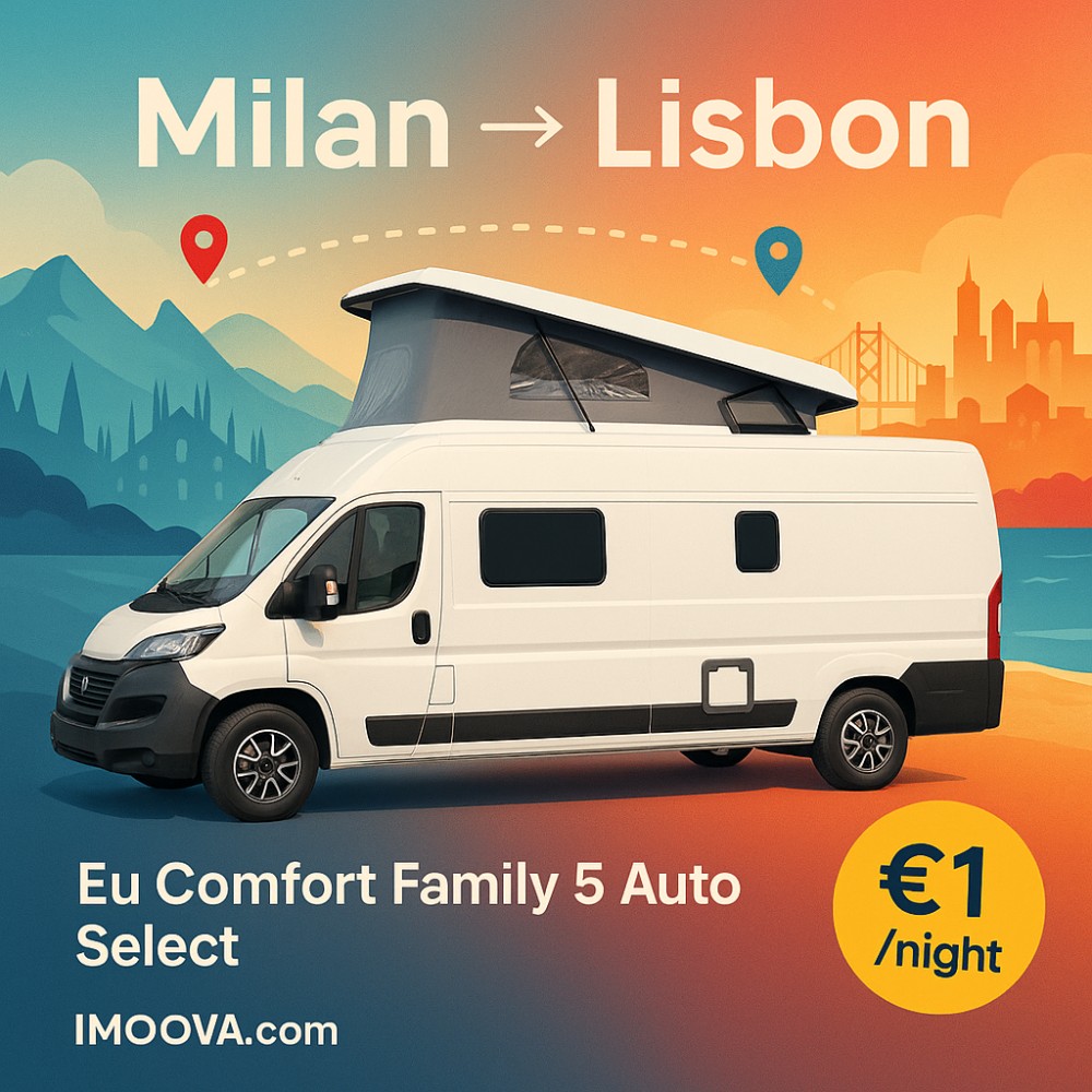 Eu Comfort Family 5 Auto Select available for relocation from Milan to Lisbon