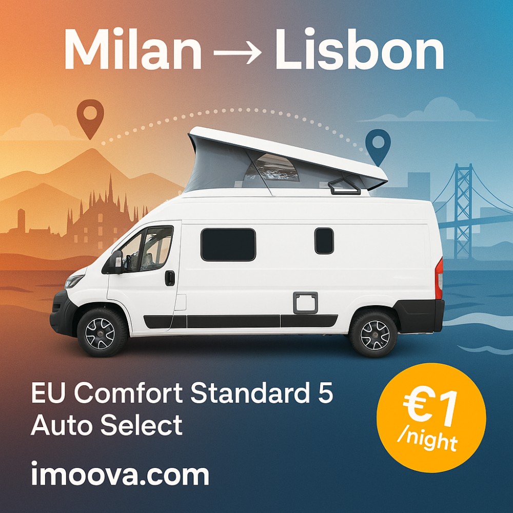 EU Comfort Standard 5 Auto Select available for relocation from Milan to Lisbon