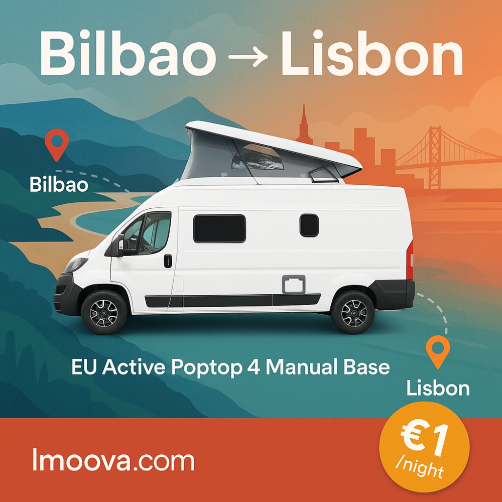 EU Active Poptop 4 Manual Base available for relocation from Bilbao to Lisbon