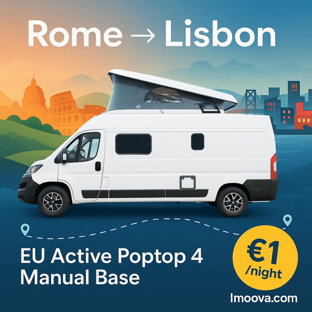 EU Active Poptop 4 Manual Base available for relocation from Rome to Lisbon